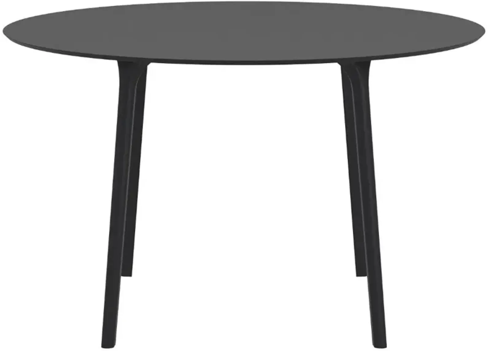 Compamia 47 Inch Maya Round Outdoor Dining Table Black