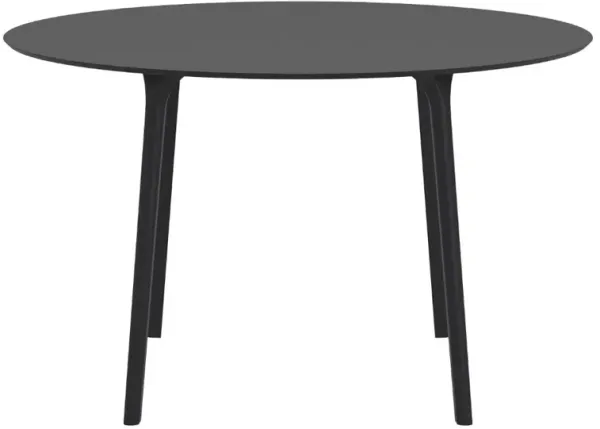 Compamia 47 Inch Maya Round Outdoor Dining Table Black