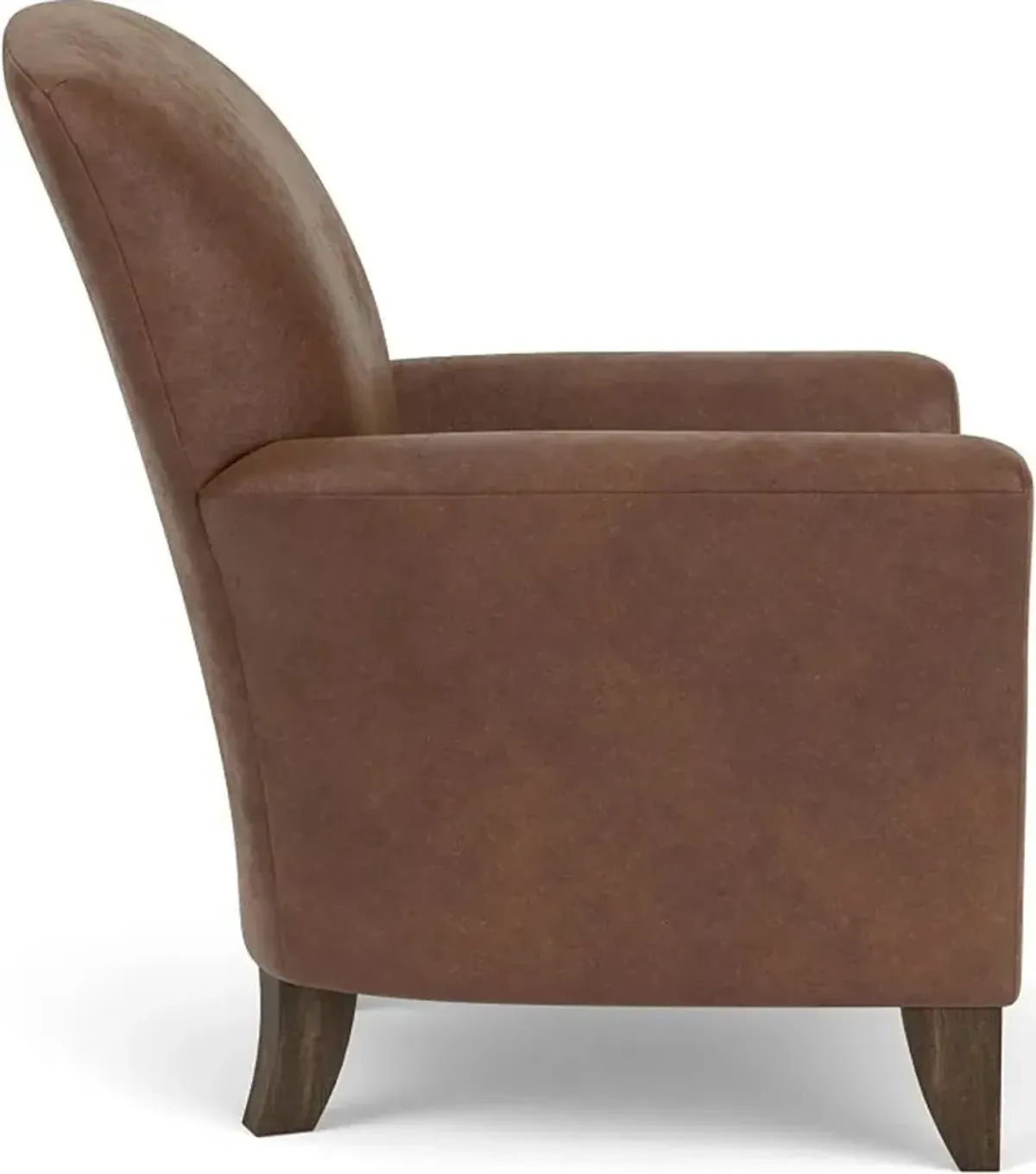 Flexsteel Jupiter Brown Silt Leather Chair