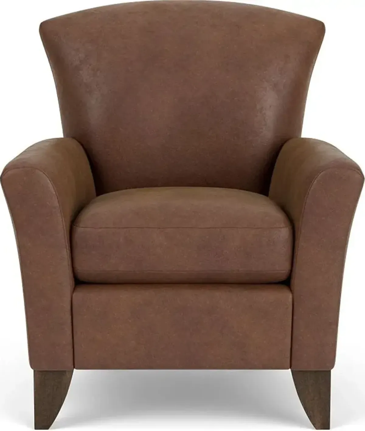 Flexsteel Jupiter Brown Silt Leather Chair