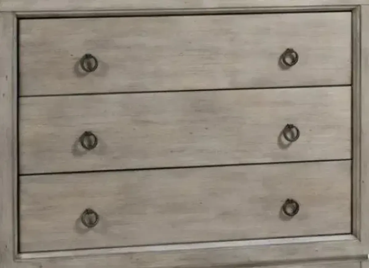 Crestview Hawthorne Estate Grey Wash Chest