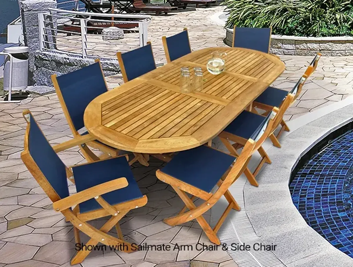 Royal Teak Outdoor Family Oval Medium Expansion Dining Table