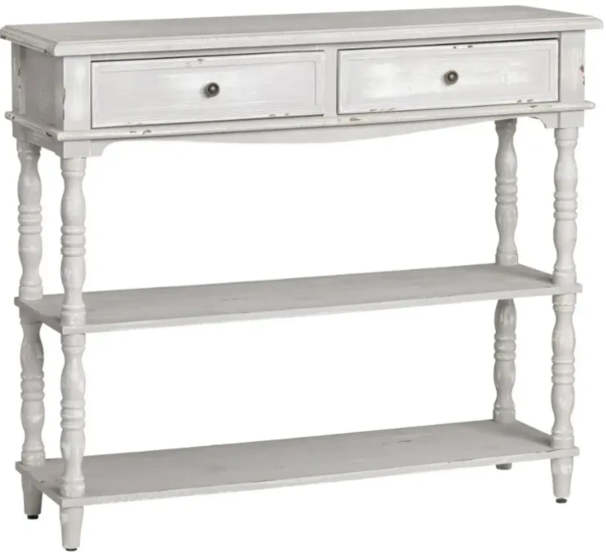 Crestview Weston Chalk Grey Console Table