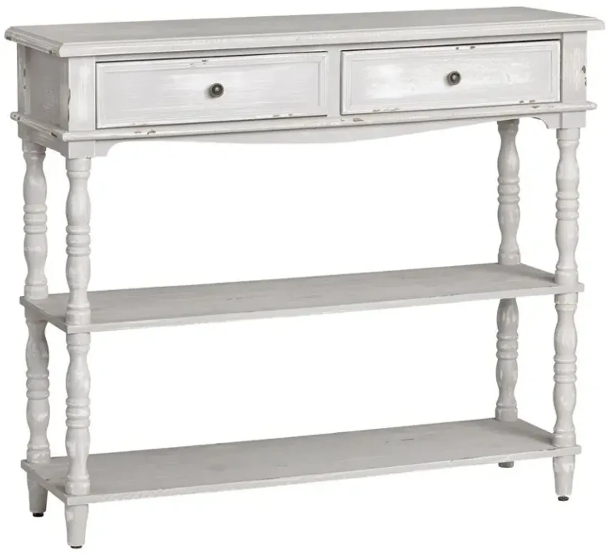 Crestview Weston Chalk Grey Console Table