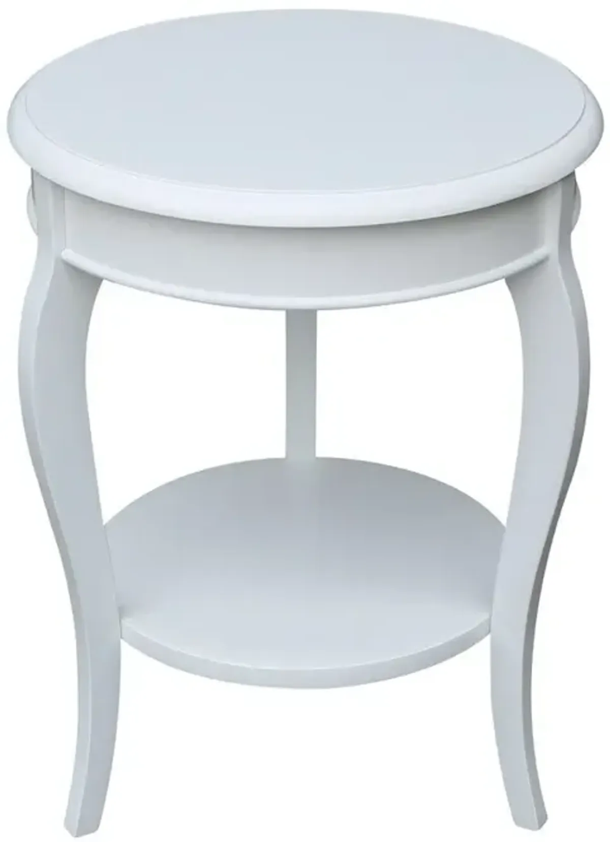 DESTINATIONS CAMBRIA ACCENT TABLE IN PURE WHITE