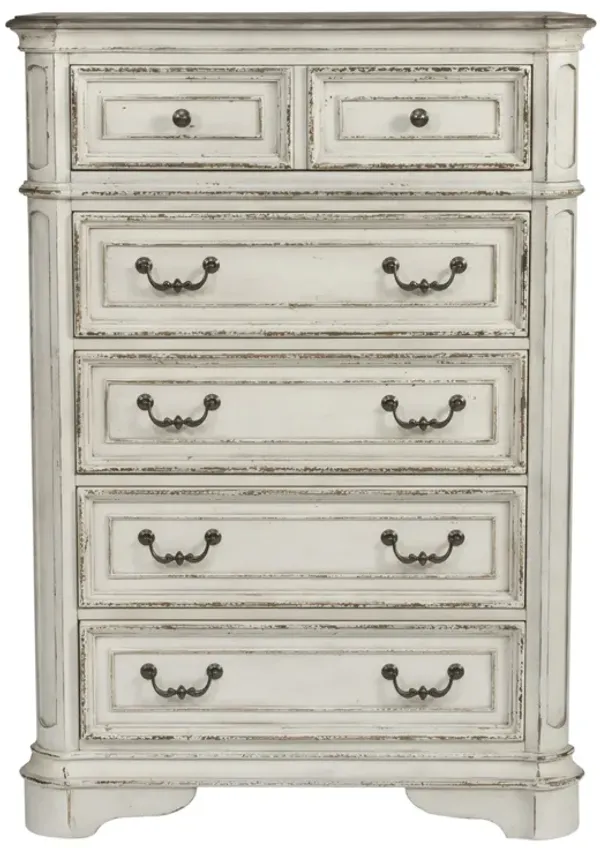 Liberty Furniture Magnolia Manor Antique White 5-Drawer Chest