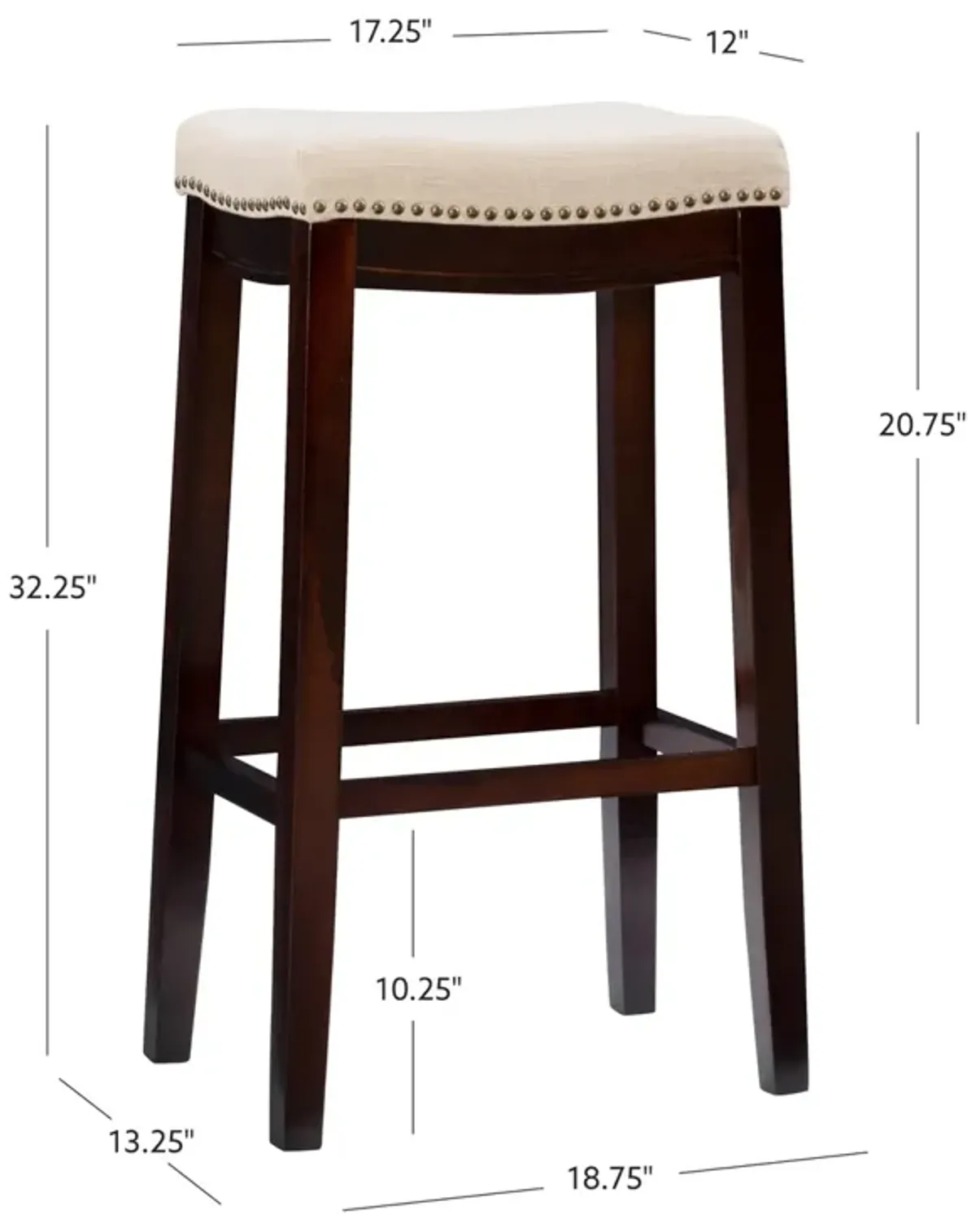 CLARIDGE LINEN BAR STOOL