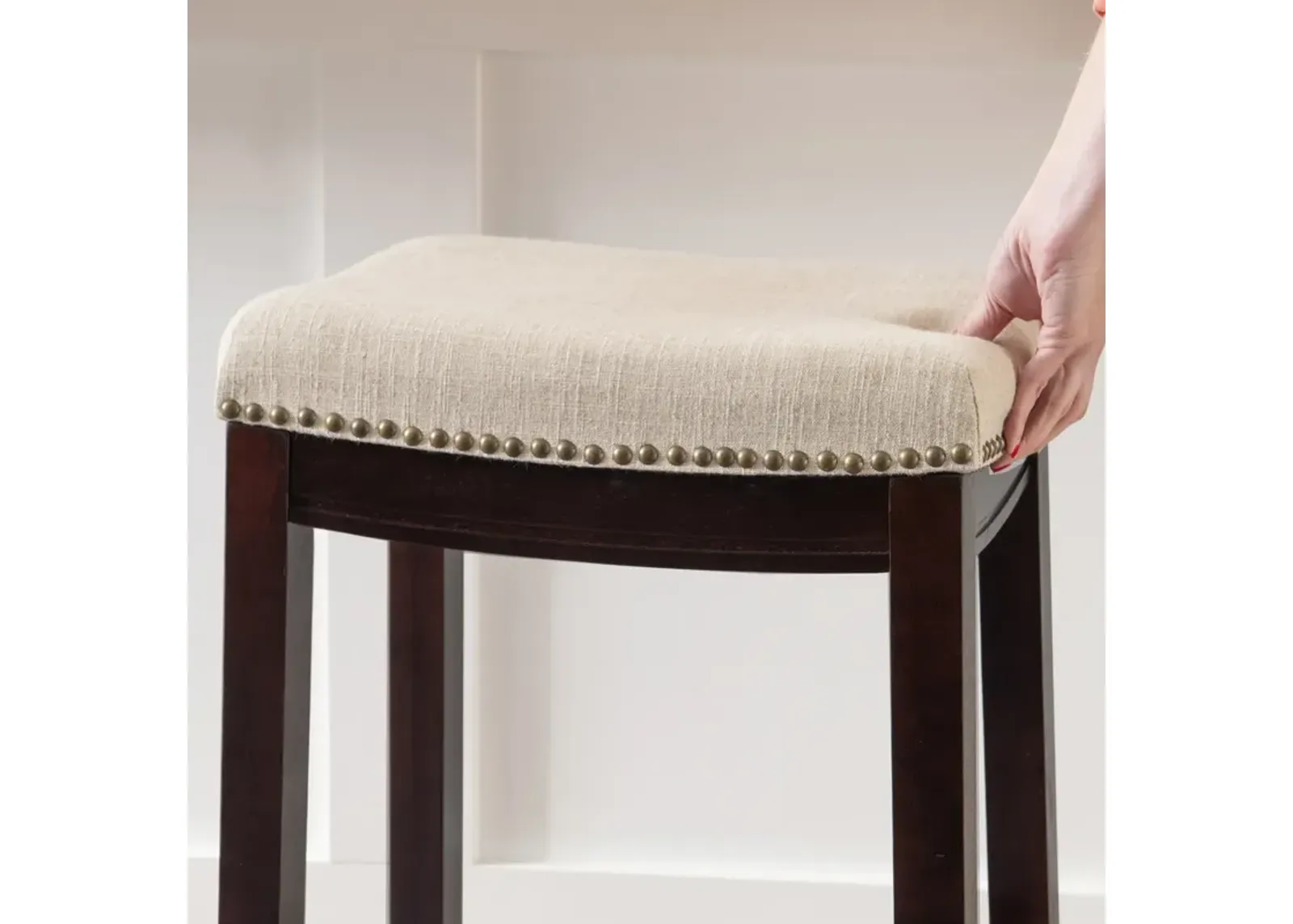 CLARIDGE LINEN BAR STOOL