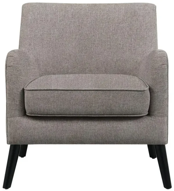 Coaster Charlie Upholstered English Arm Accent Chair Cocoa Brown