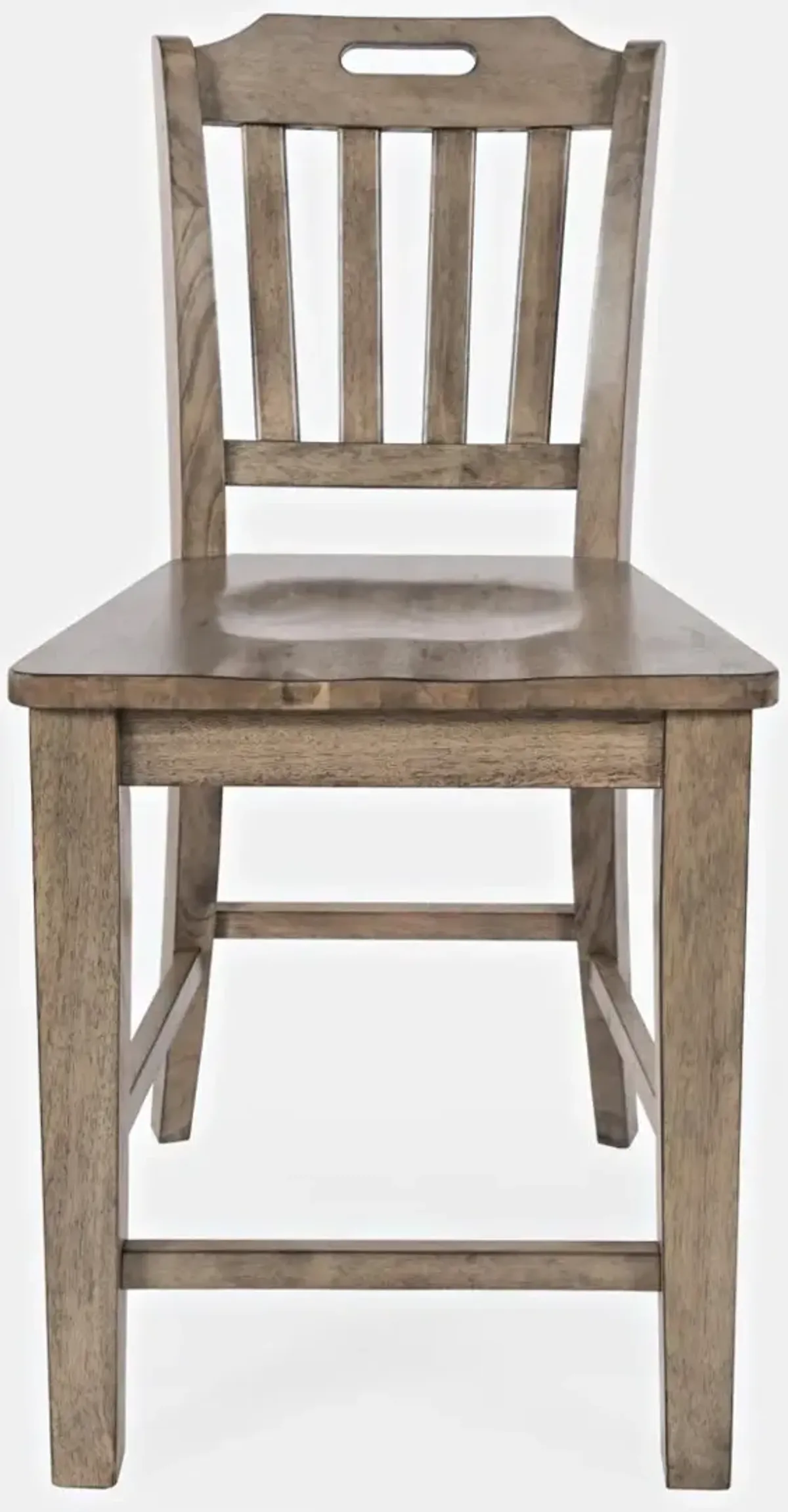 PRESCOTT PARK HANDHOLD STOOL WEATHERED OAK