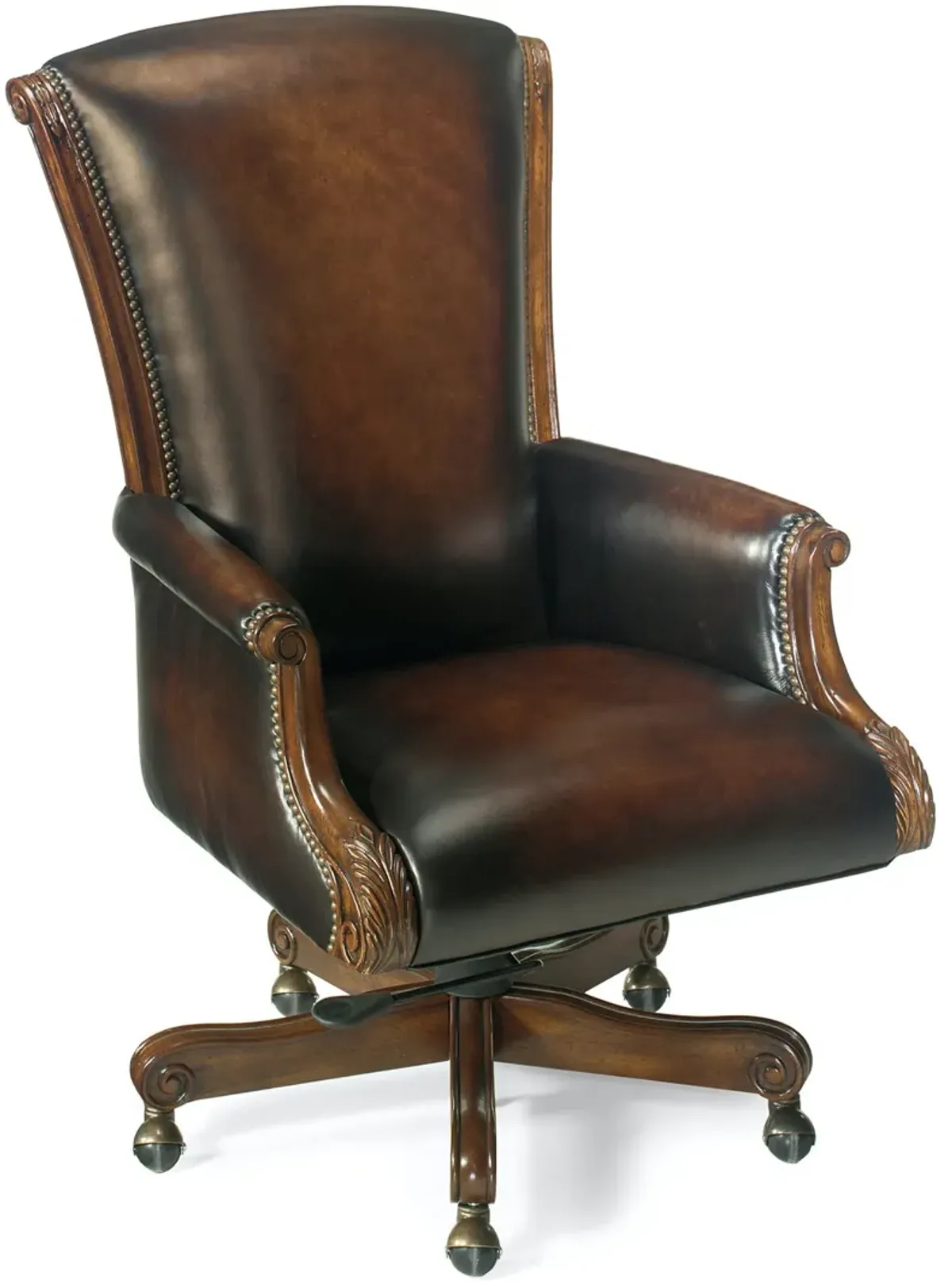 Hooker Furniture Samuel Executive Swivel Tilt Leather Office Chair