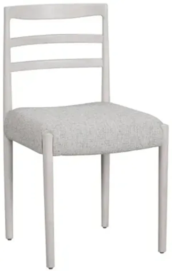 MODERN FARMHOUSE PICKET FENCE/SILVER DROP DINING SIDE CHAIR