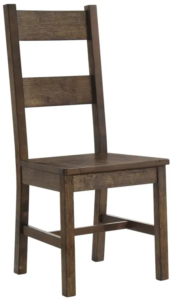 Coaster Coleman Dining Side Chair Rustic Golden Brown