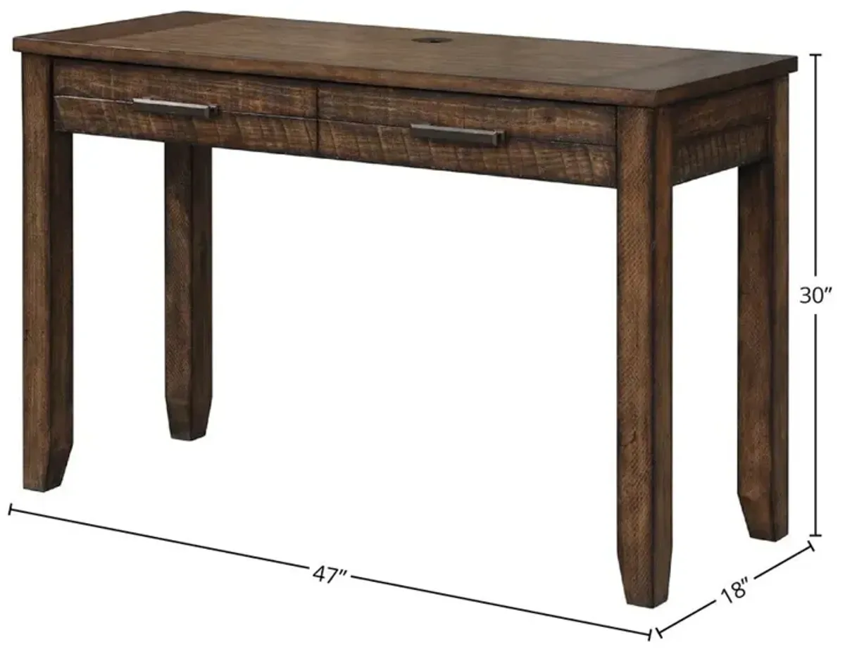 Tempe Collection 47 Inch Writing Desk - Tobacco