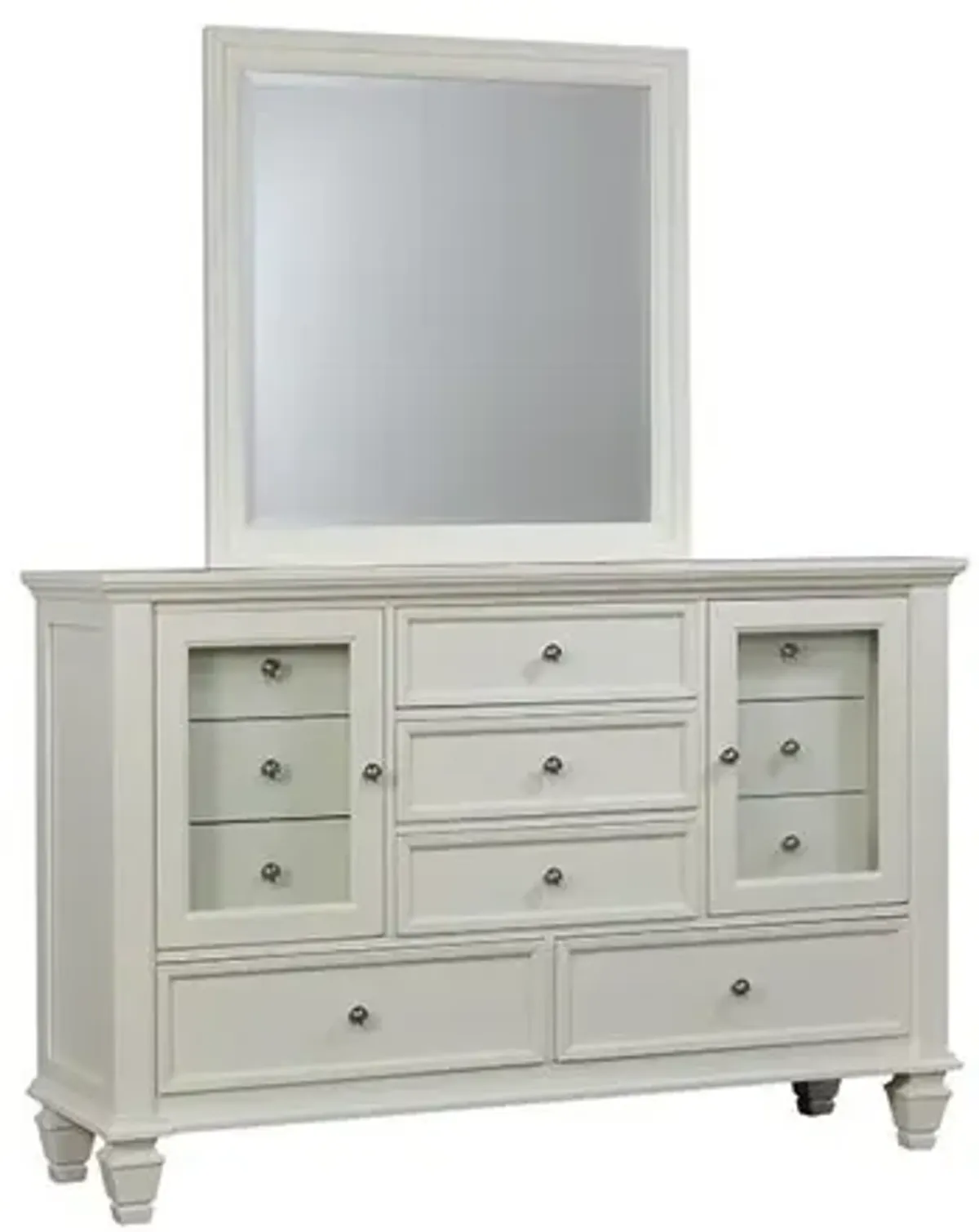 Coaster Sandy Beach 11-Drawer Dresser Cream White