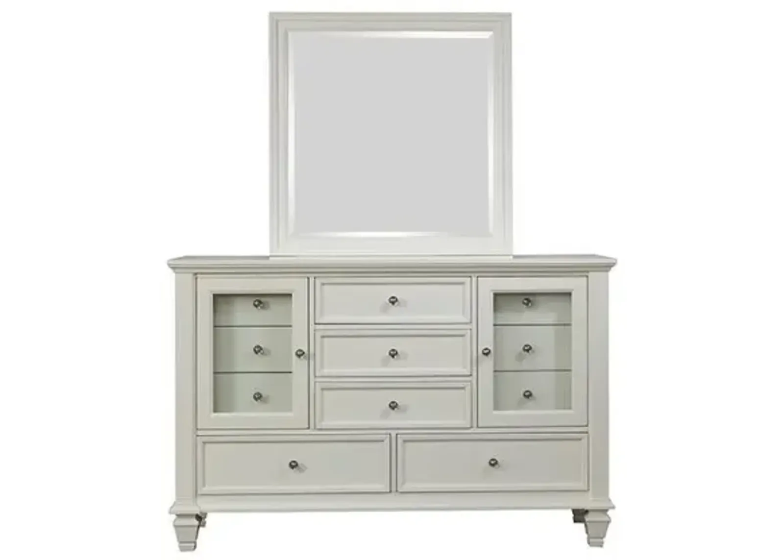 Coaster Sandy Beach 11-Drawer Dresser Cream White