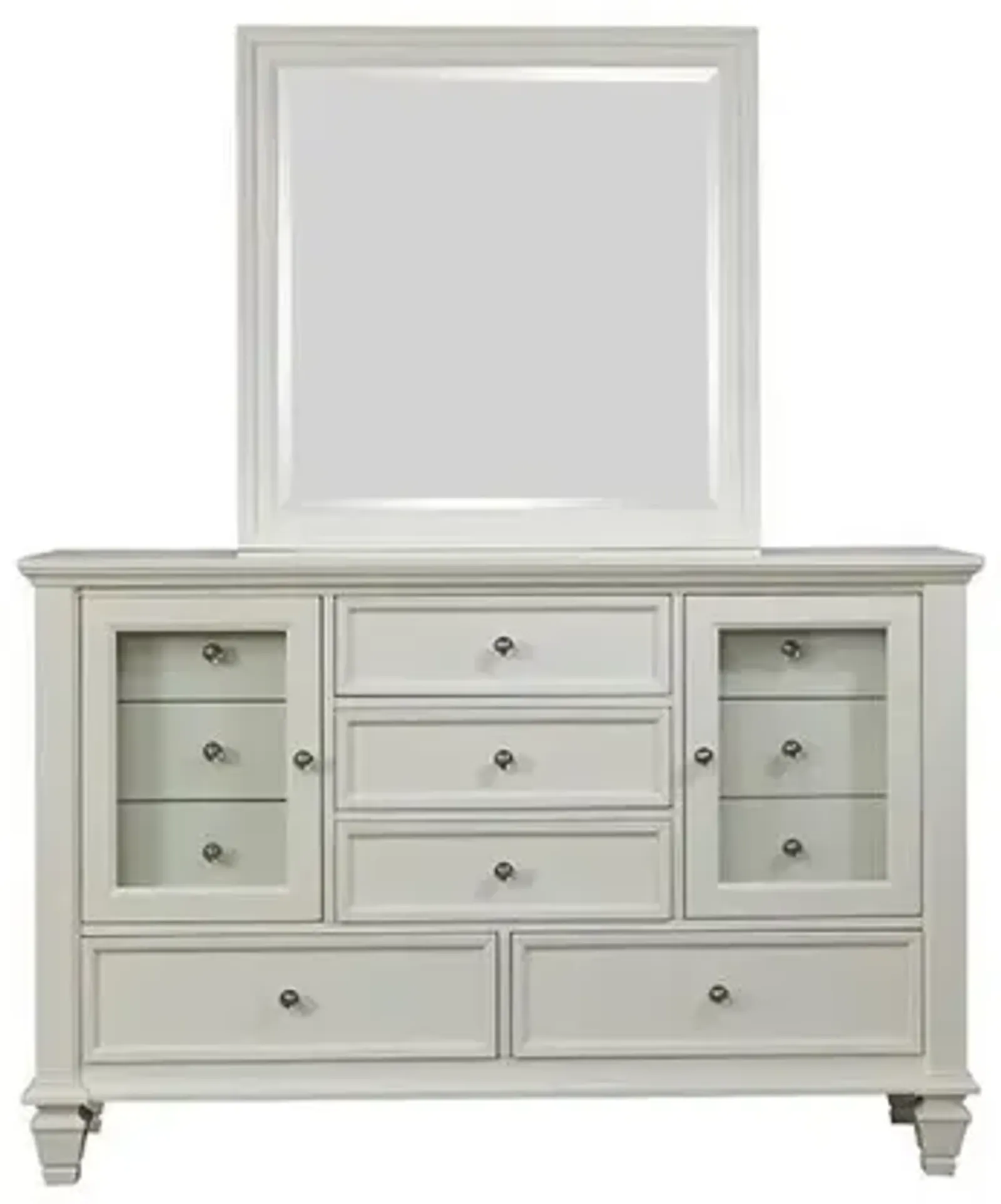 Coaster Sandy Beach 11-Drawer Dresser Cream White