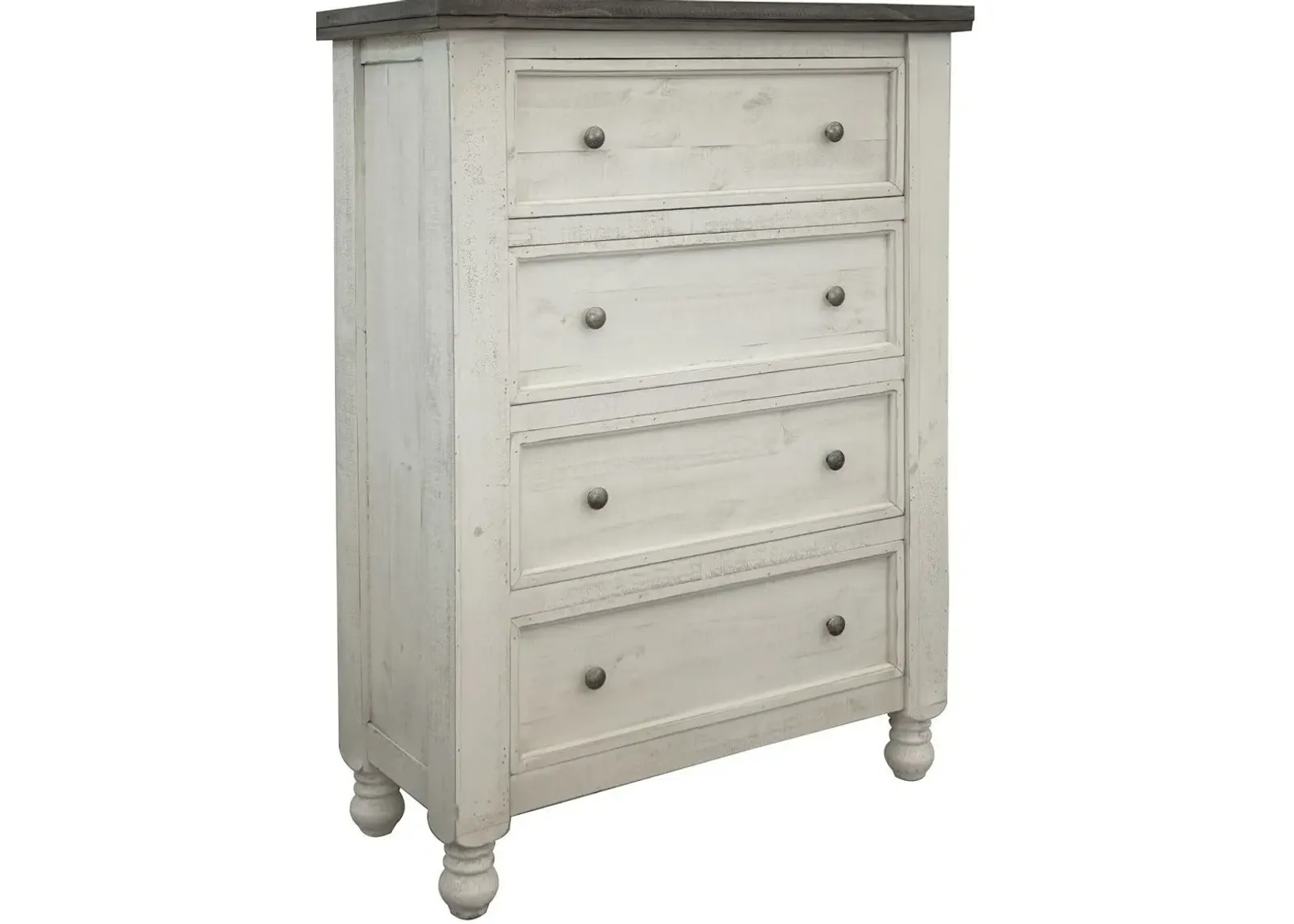 International Furniture Stone White/Weathered Gray 4-Drawer Chest