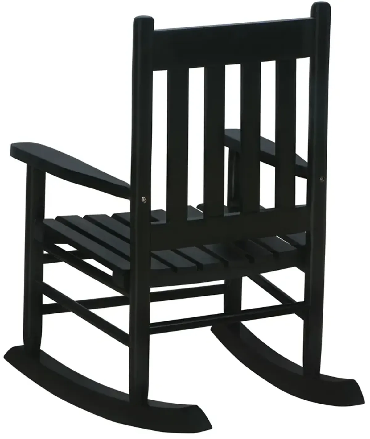 Coaster Annie Slat Back Solid Wood Kids Rocking Chair Black