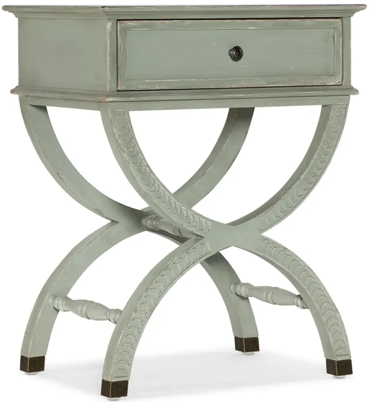 Hooker Furniture Charleston One Drawer Grey Accent Table