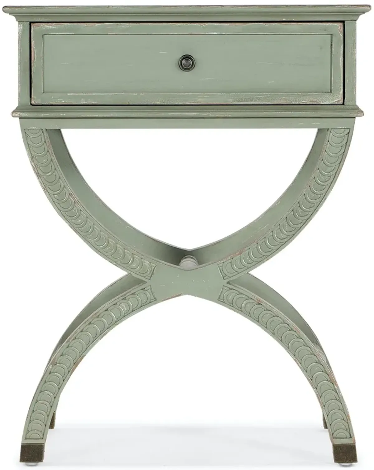 Hooker Furniture Charleston One Drawer Grey Accent Table