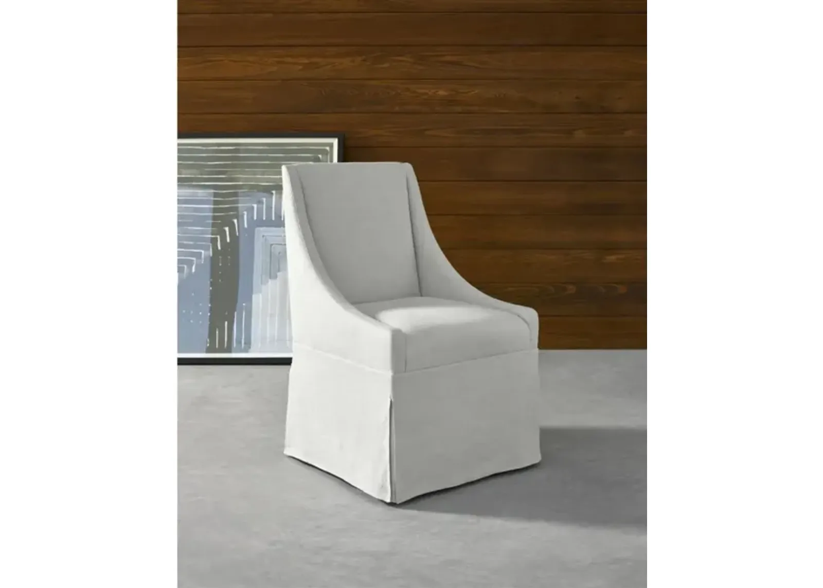 Universal Modern Townsend White Armchair