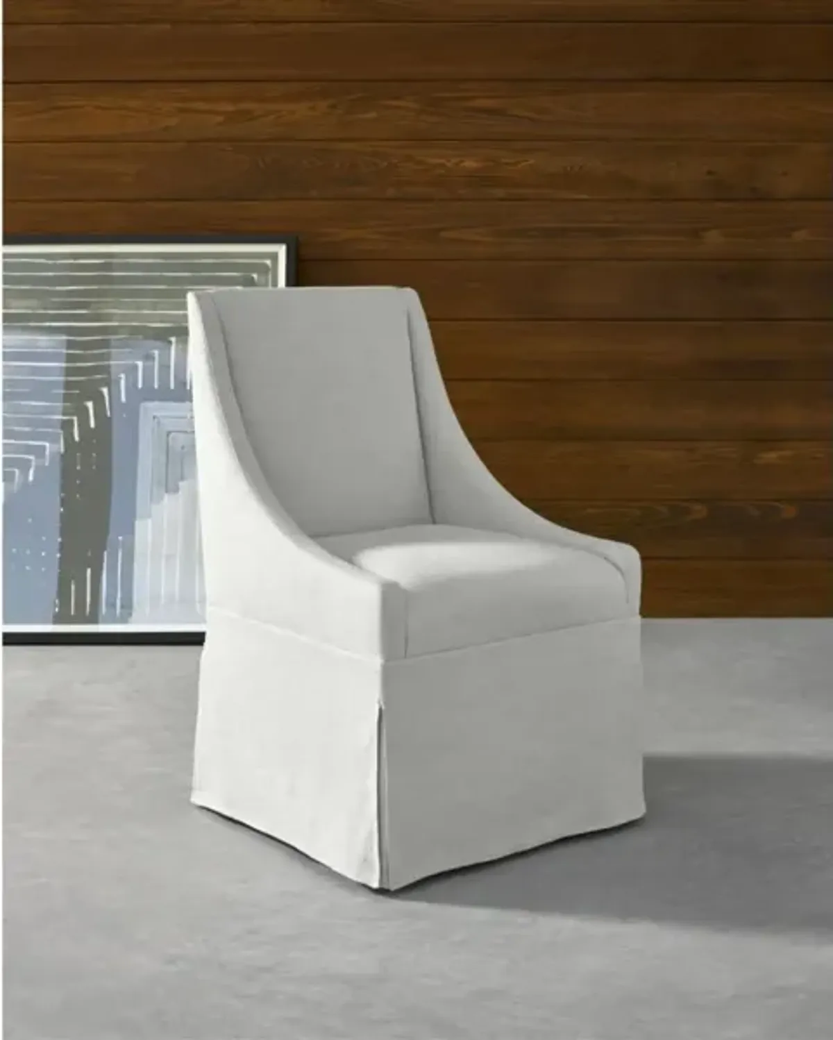 Universal Modern Townsend White Armchair