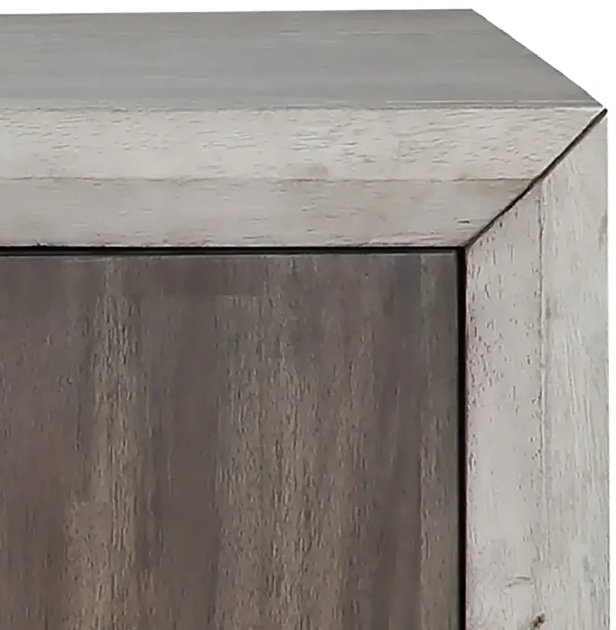 Steve Silver Abacus Server Two-Tone Smoky Alabaster & Putty Finish