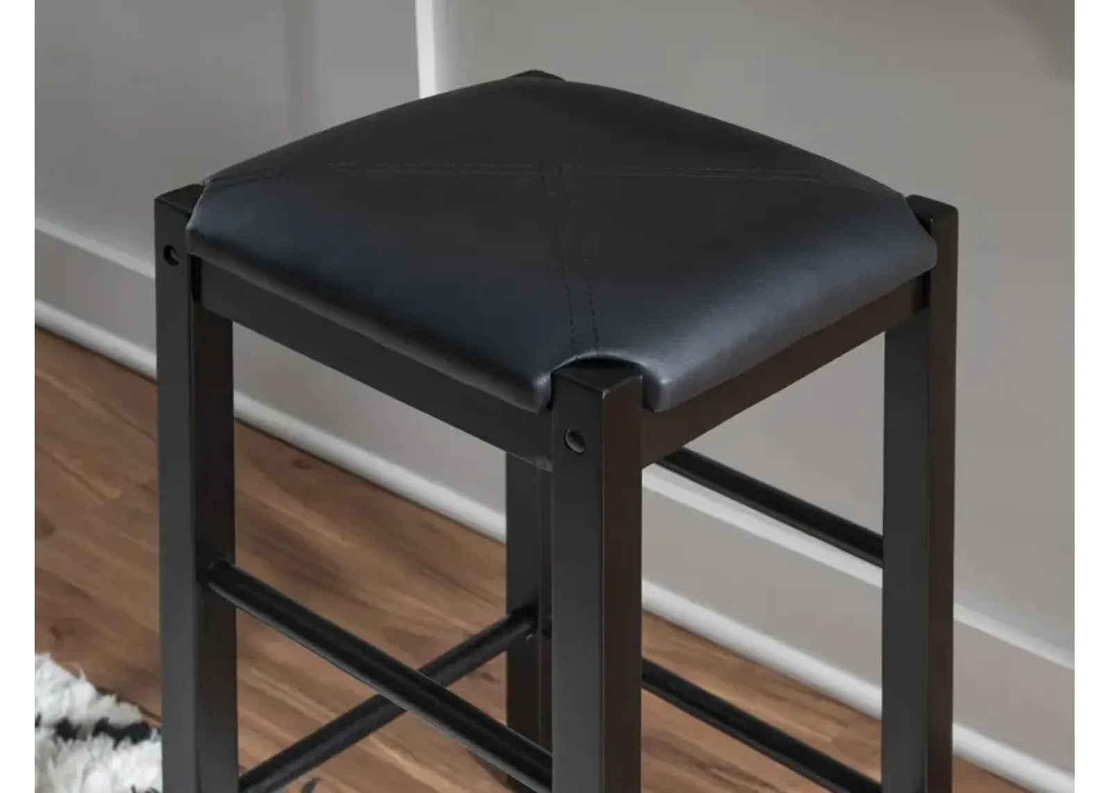 Linon Lancer Backless Counter Stool Black