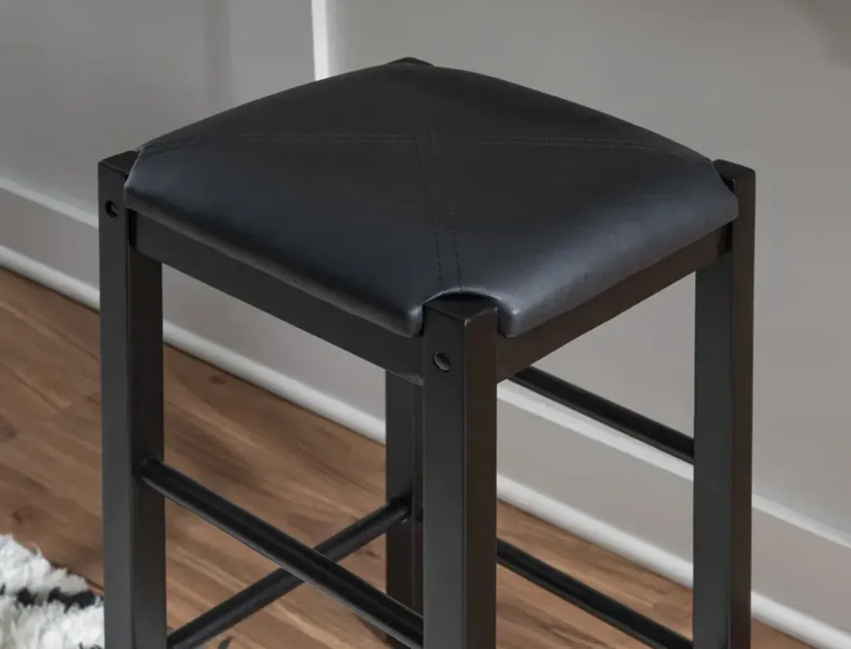 Linon Lancer Backless Counter Stool Black