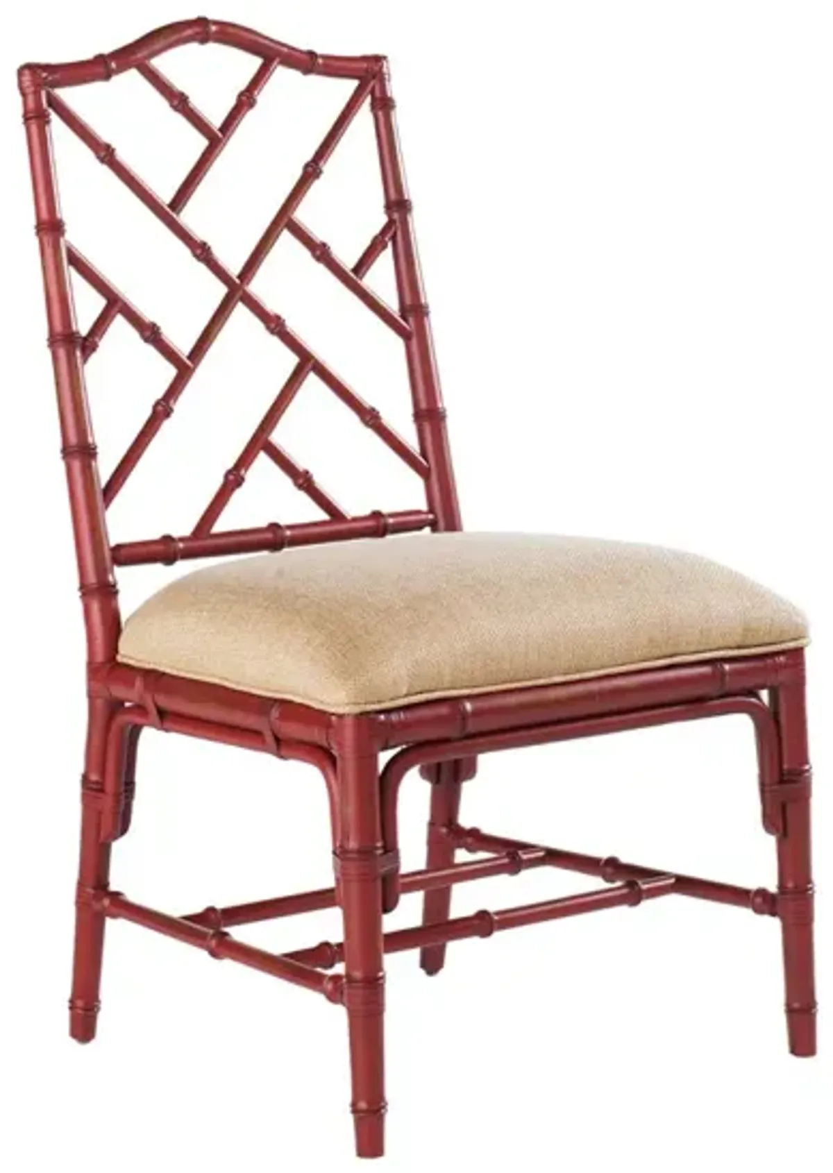 Tommy Bahama Home by Lexington Island Estate Wood Dining Chair Wood/Upholstered/Fabric in Red/Brown