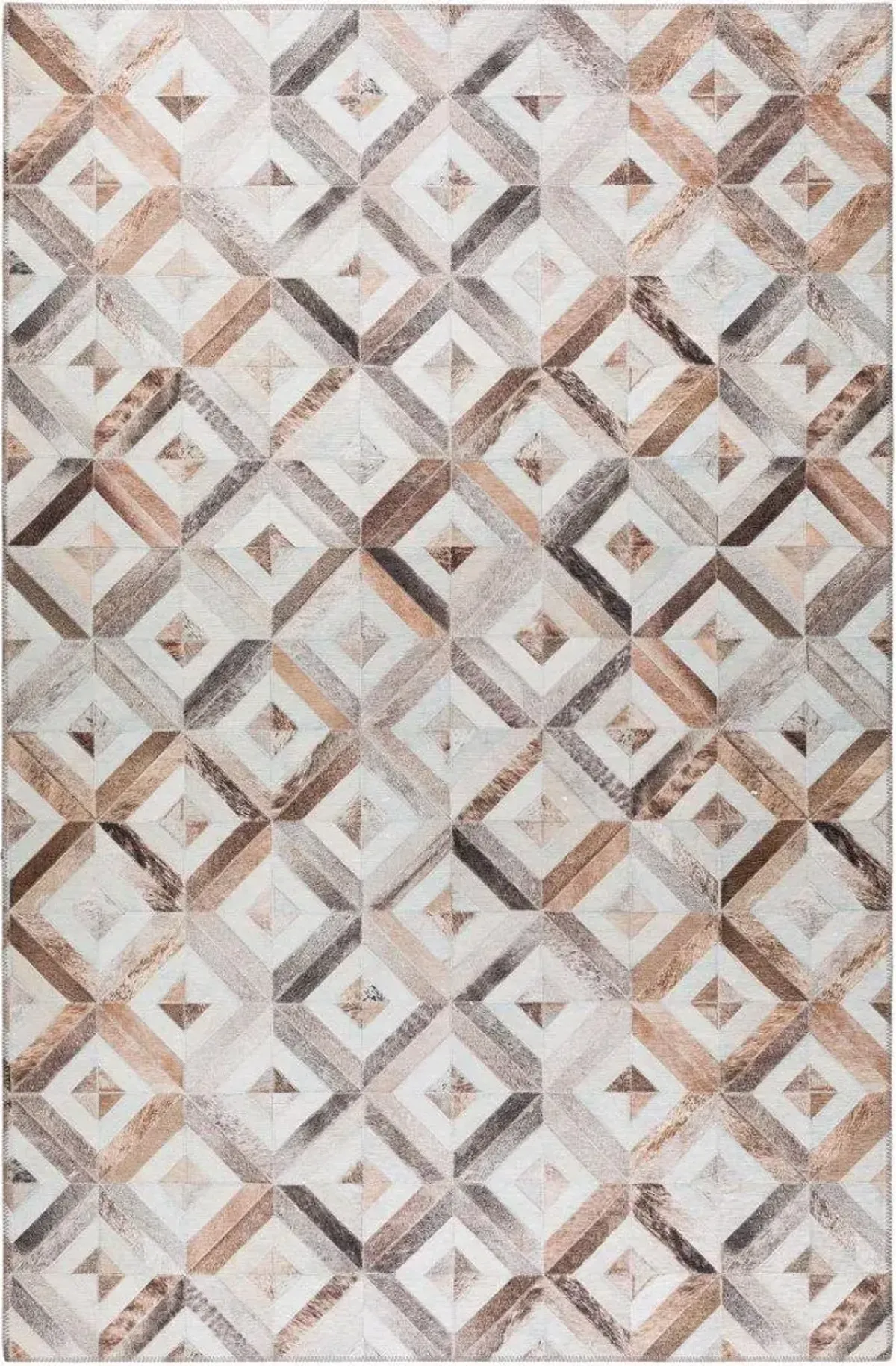 Dalyn Diamond Prism 5'X8' Area Rug in Soft Neutrals