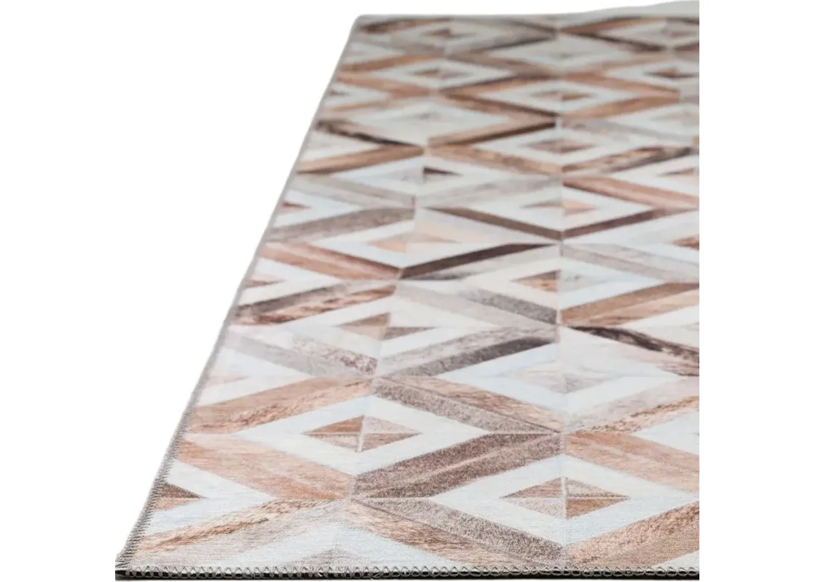 Dalyn Diamond Prism 5'X8' Area Rug in Soft Neutrals