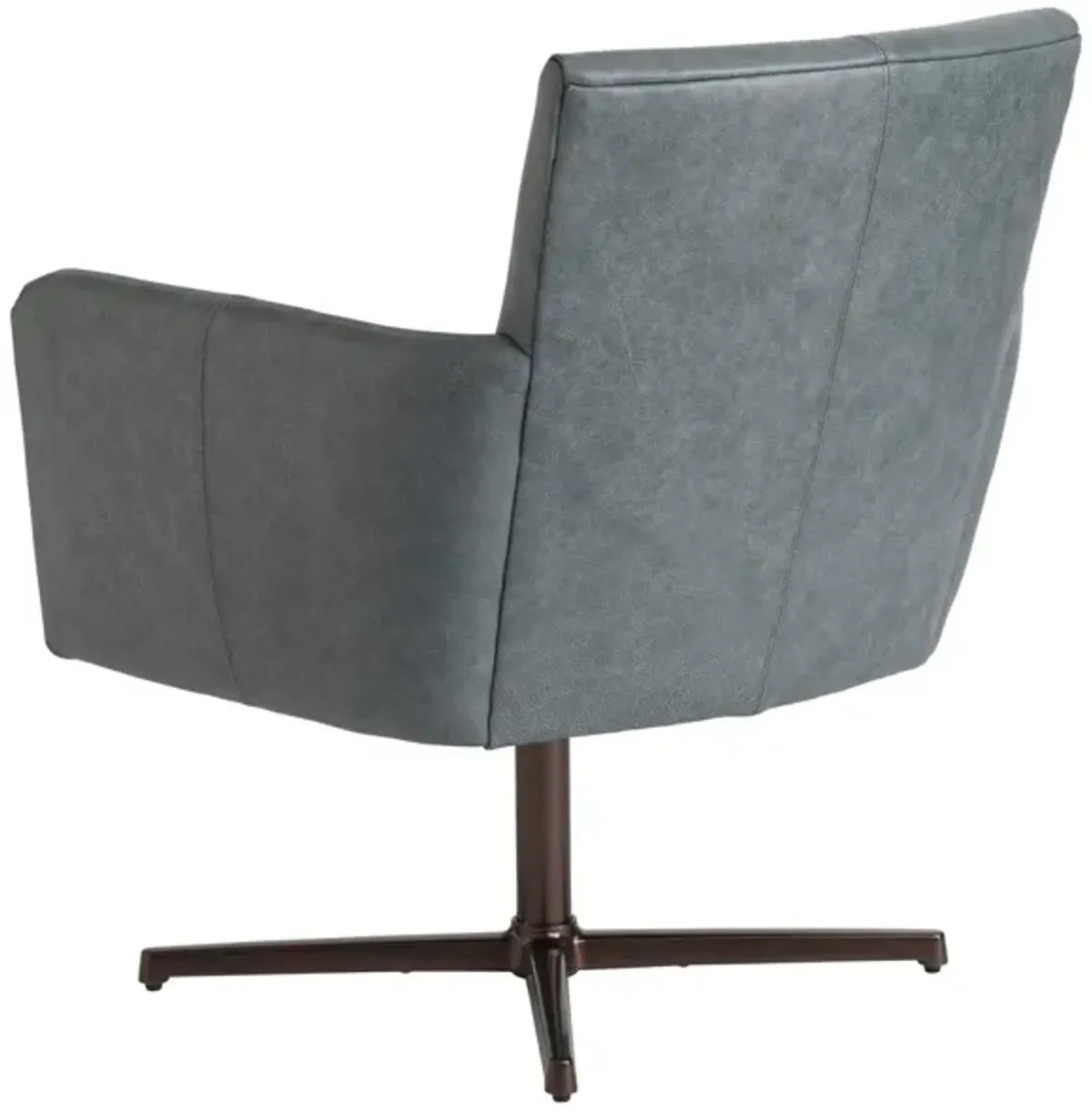 Barclay Butera Upholstery by Barclay Butera Brooks Leather Swivel Chair Bronze