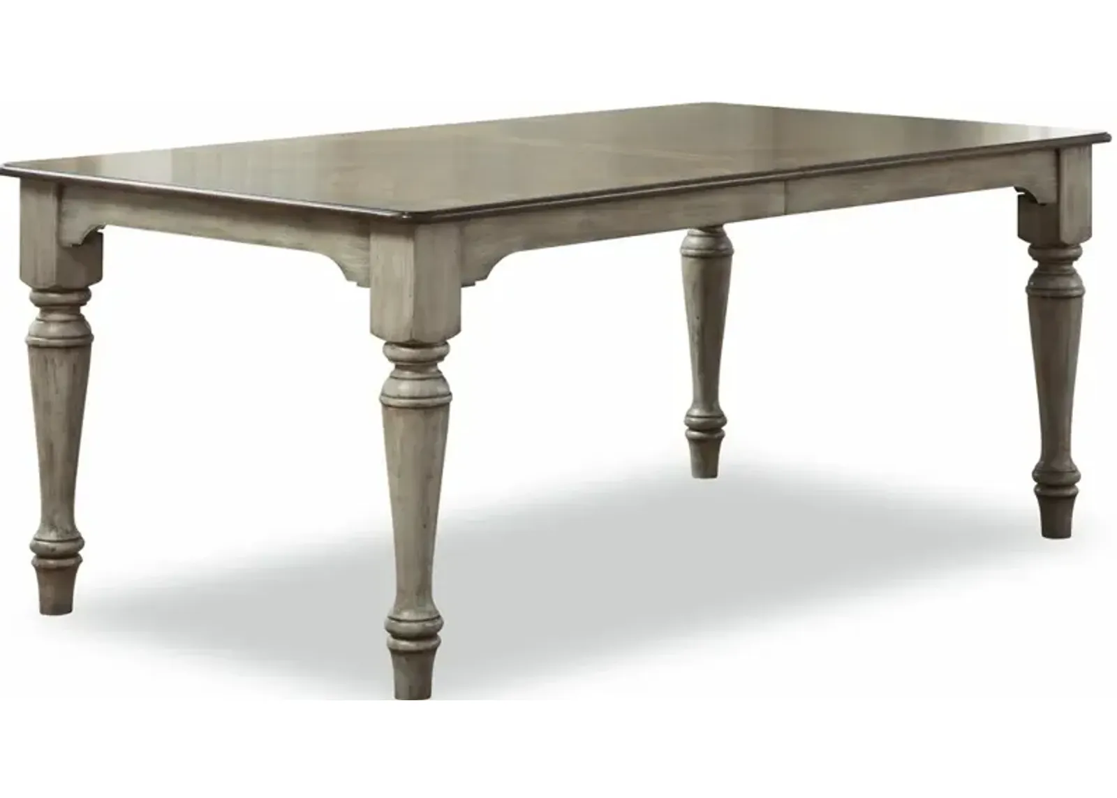 Flexsteel Plymouth Distressed Graywash Rectangle Dining Table