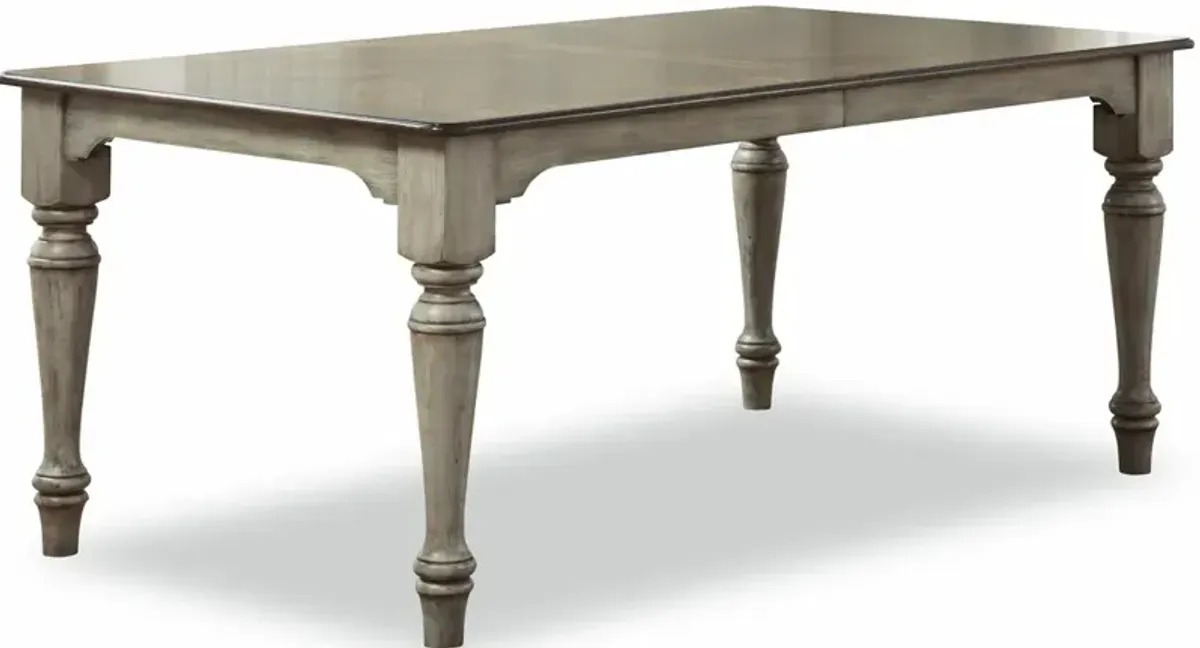 Flexsteel Plymouth Distressed Graywash Rectangle Dining Table