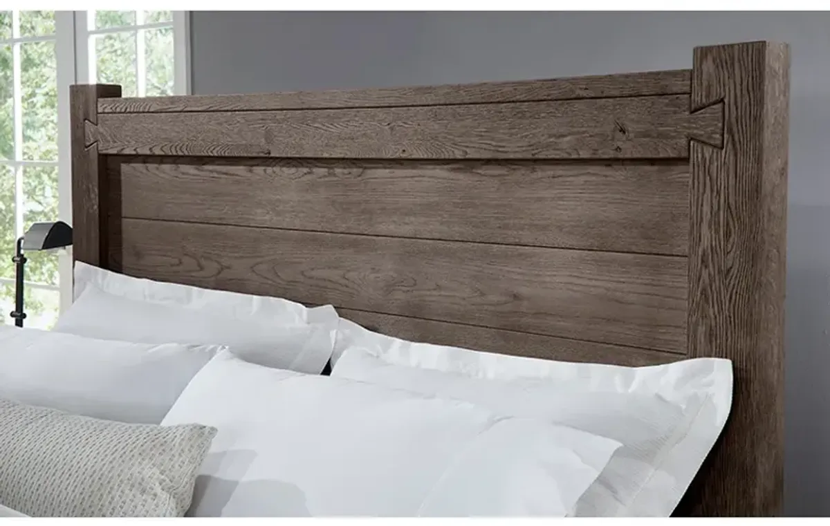 Vaughan-Bassett Dovetail Mystic Grey Dovetail Poster Queen Headboard