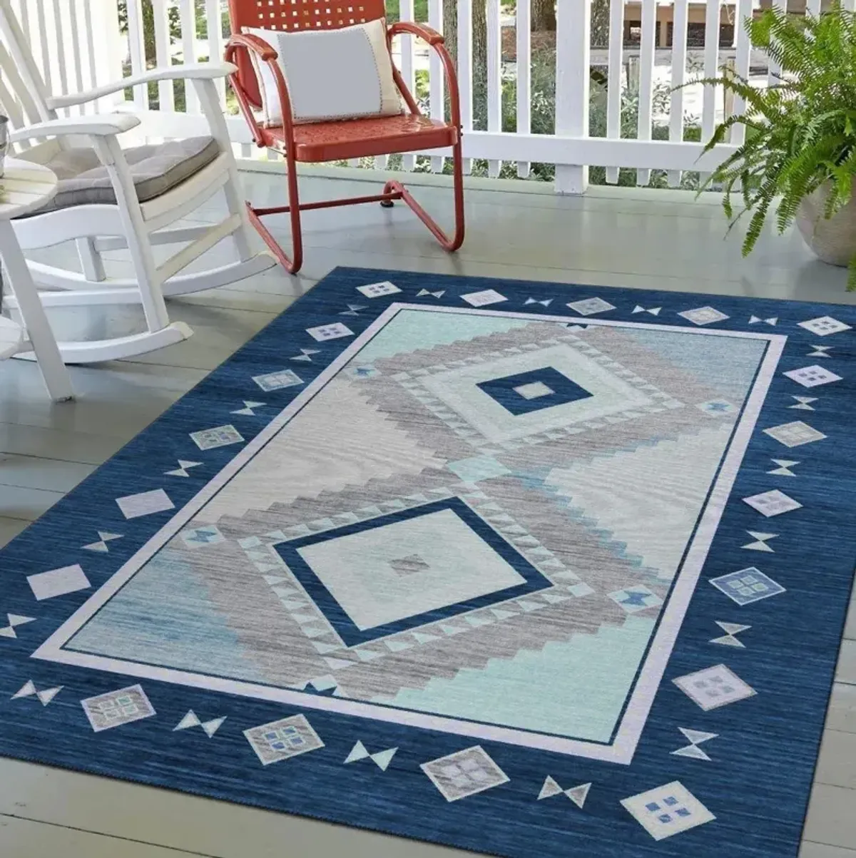 Dalyn Phoenix Denim 5'X8' Area Rug