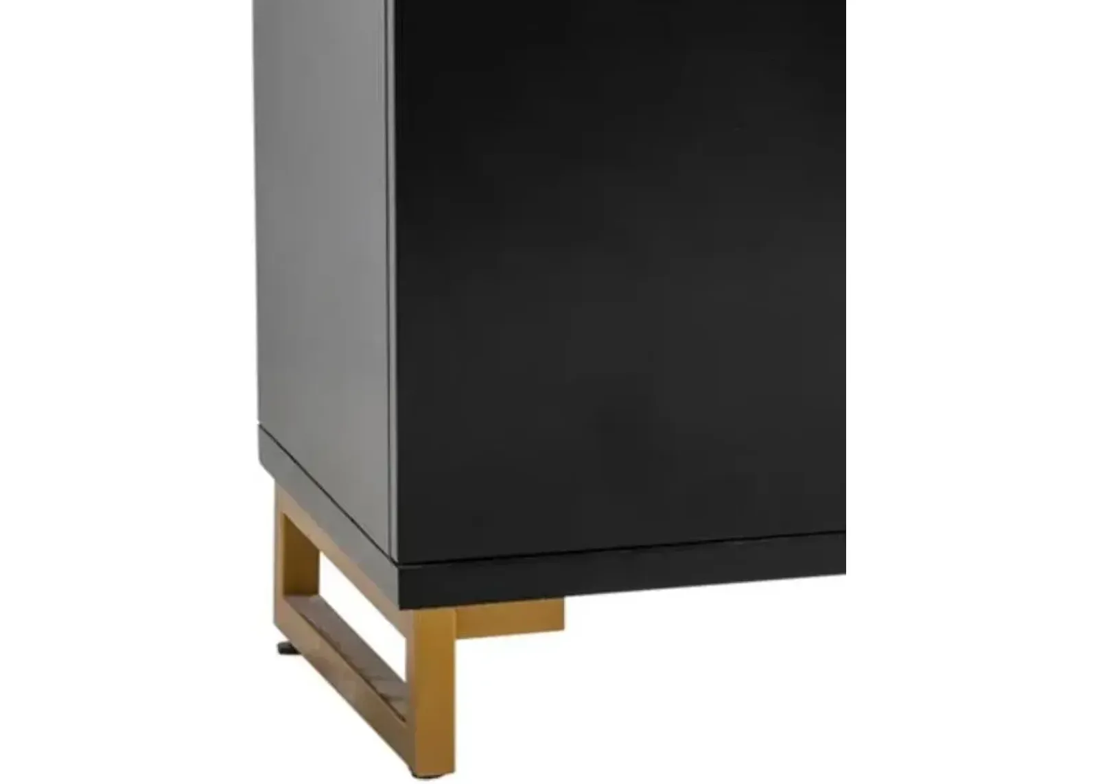 Crestview Corinthian Black/Gold Sideboard