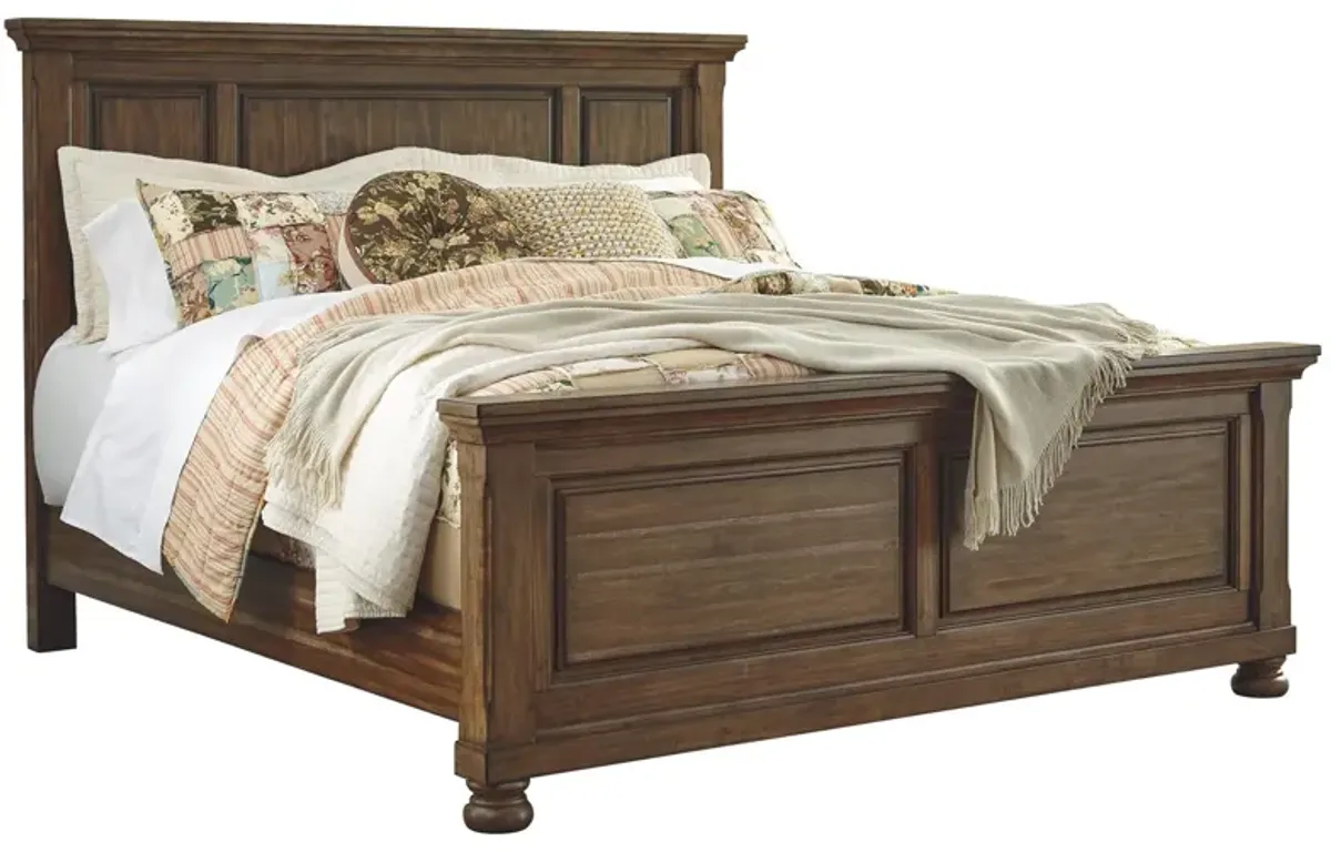 Ashley Flynnter Medium Brown California King Panel Bed