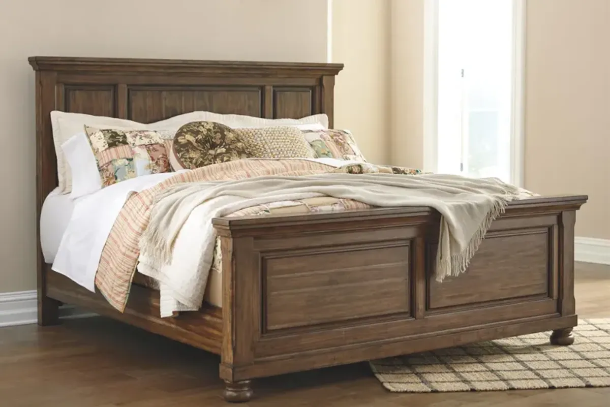 Ashley Flynnter Medium Brown California King Panel Bed