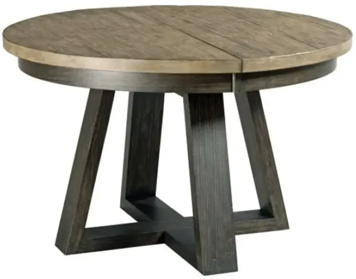 Kincaid Plank Road Button Dining Table in Charcoal