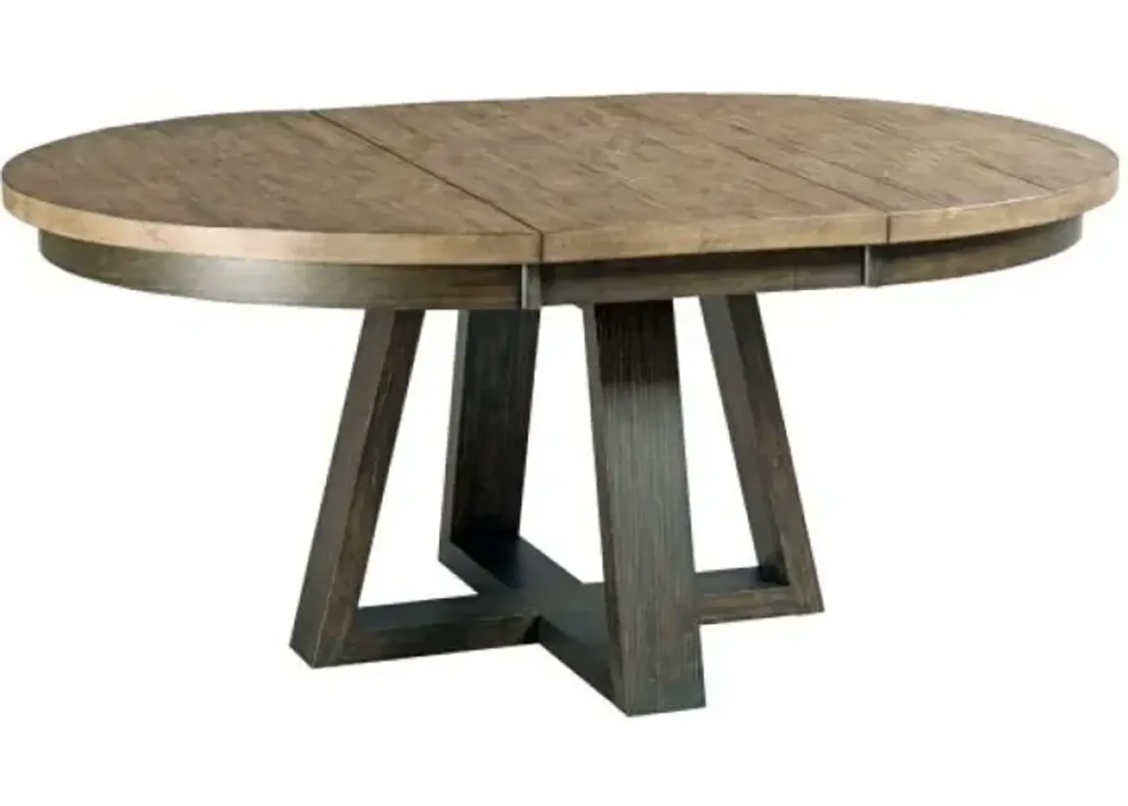 Kincaid Plank Road Button Dining Table in Charcoal