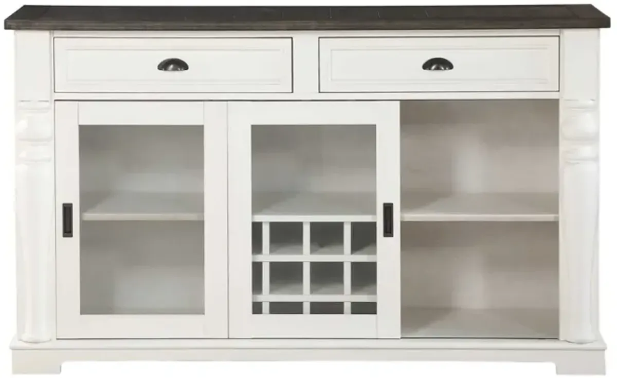 Steve Silver Joanna Two-Tone Server In Ivory & Mocha