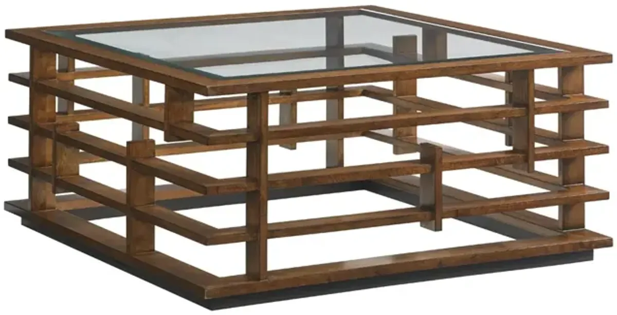 Tommy Bahama Home by Lexington Island Fusion Nobu Square Cocktail Table