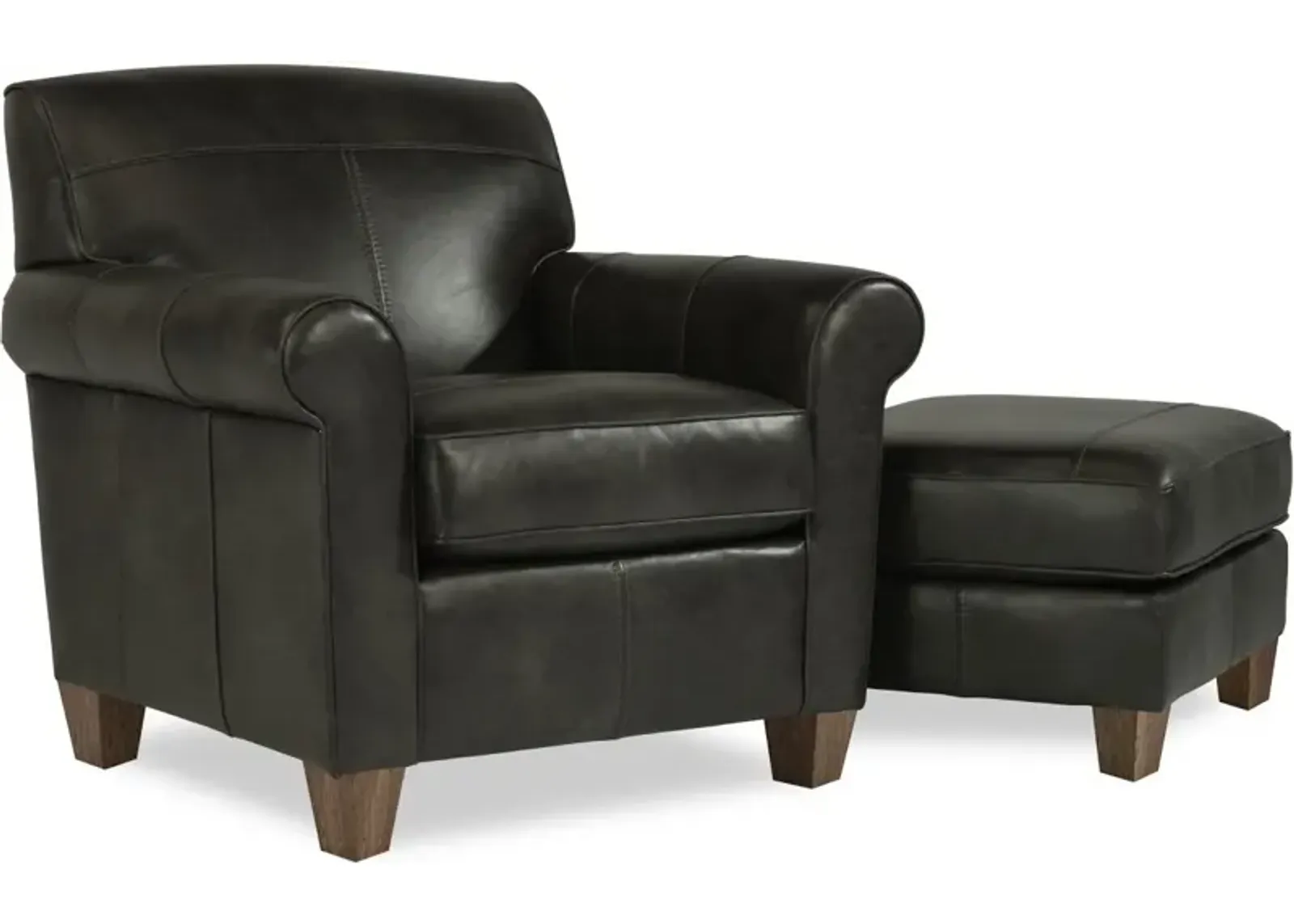 Flexsteel Dana Black Leather Chair