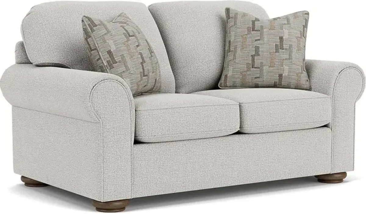 Flexsteel Preston Silver Glacier Loveseat