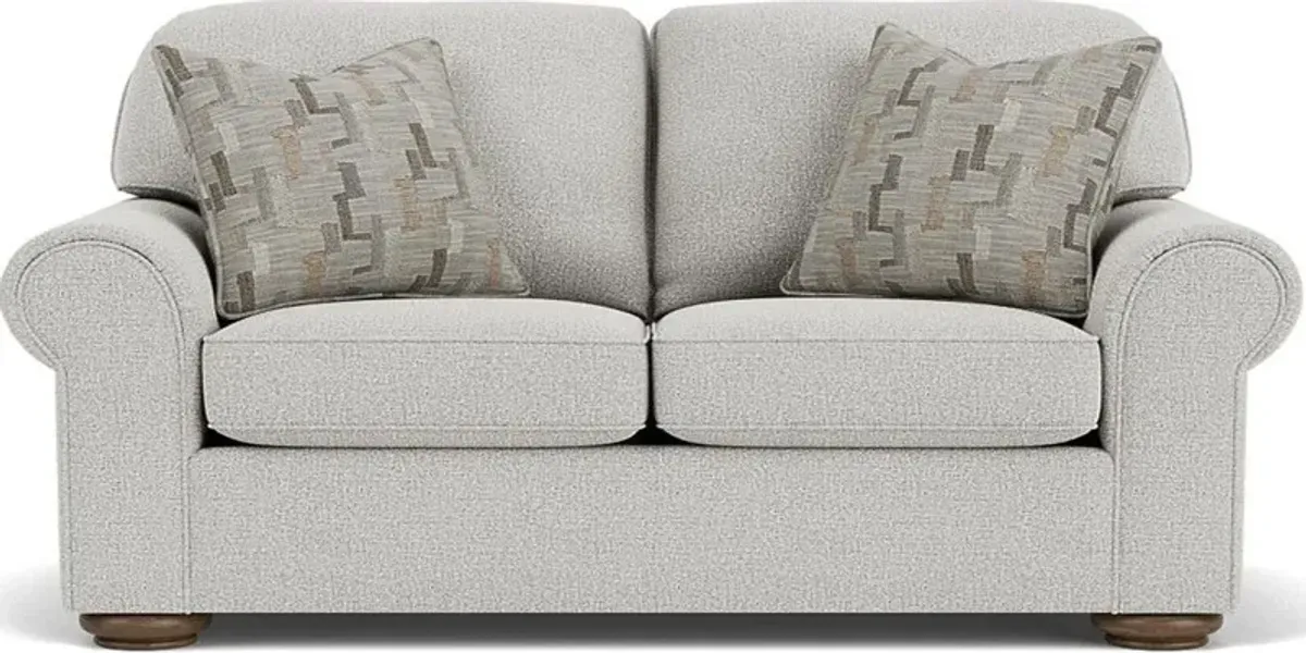 Flexsteel Preston Silver Glacier Loveseat