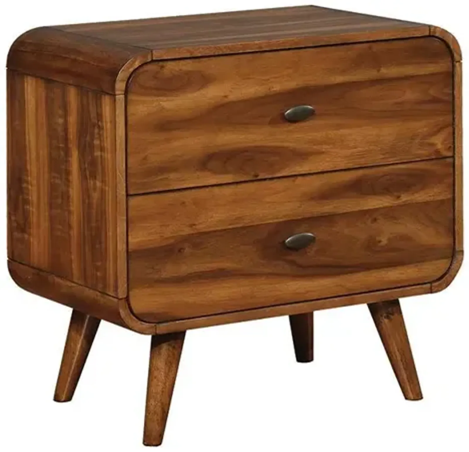 Coaster Robyn 2-Drawer Nightstand Dark Walnut