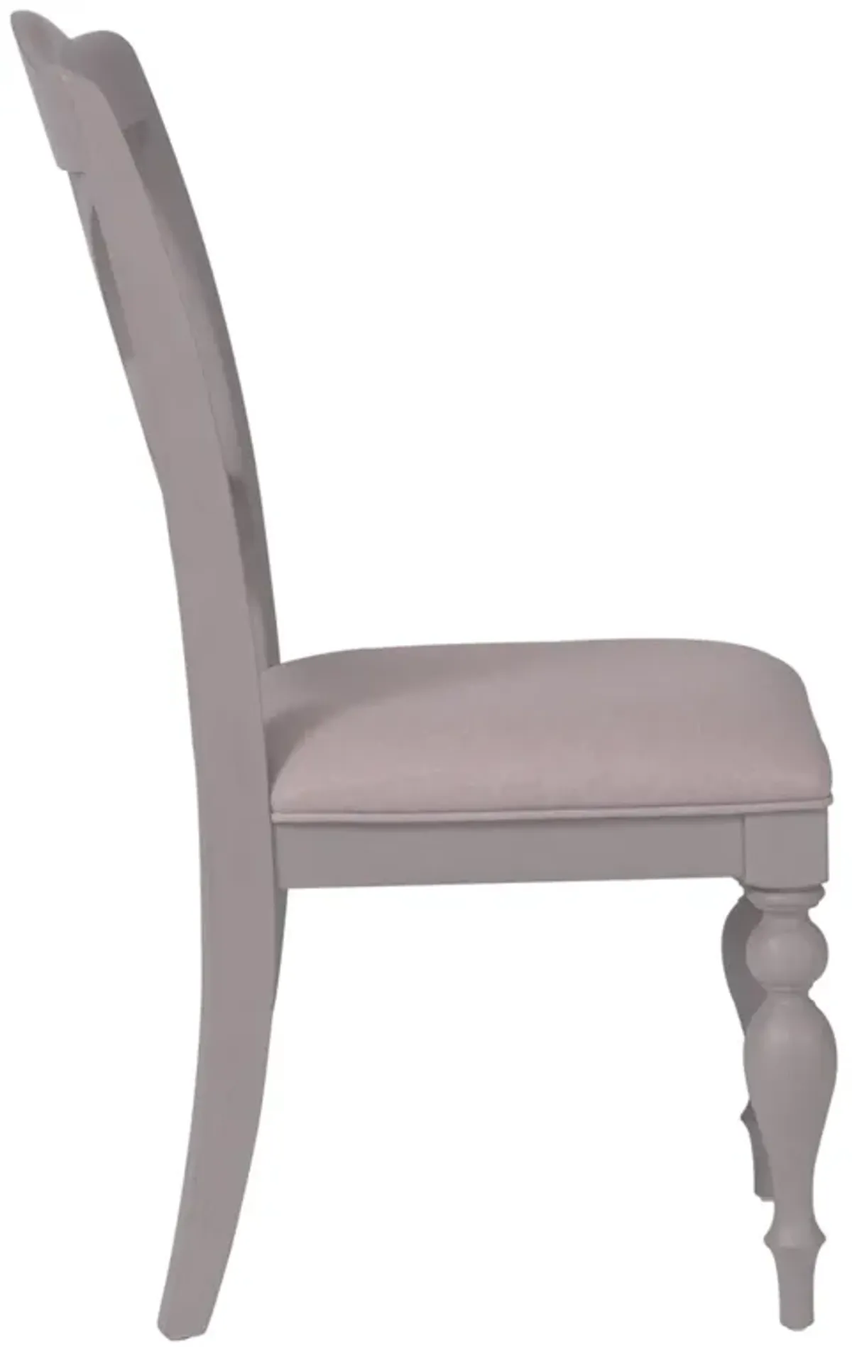 Liberty Furniture Summer House Dove Grey Slat Back Side Chair